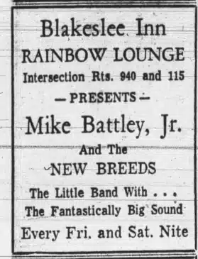 1968 Blakeslee Inn Rainbow Lounge Ad