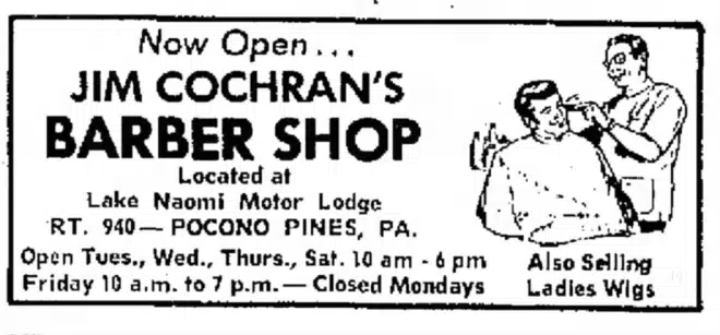 1970 Barber Shop Jim Cochran