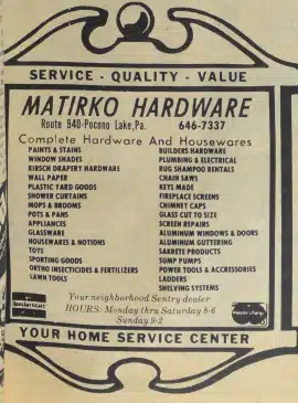 1978 Matikro Hardware Co Advertisement Oct 18