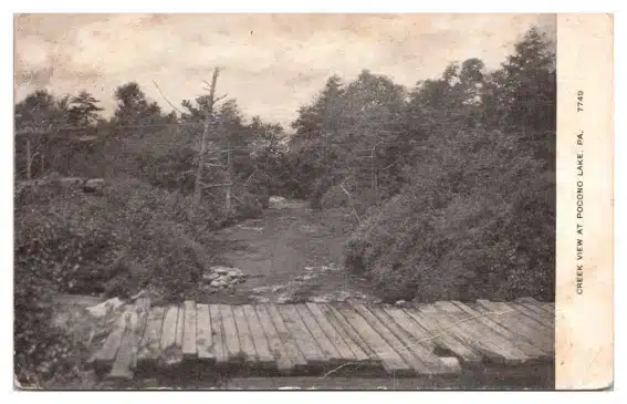 ANTQ Creek View at Pocono Lake Pennsylvania Postcard