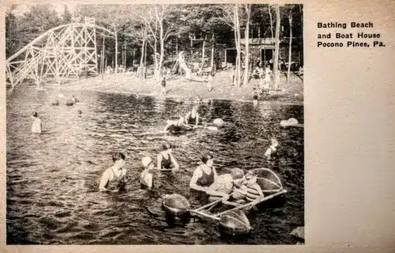 Boat House Pocono Pines and swimminmg