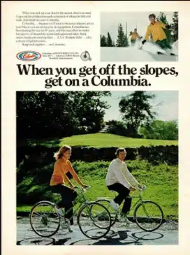 Columbia Bikes Ad 1970s