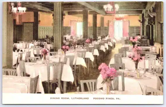 Dining Room Postcard Lutherland
