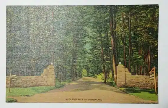 Lutherland Main Entrance Postcard