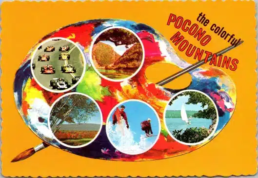 Pocono Mountains Tourism Postcard