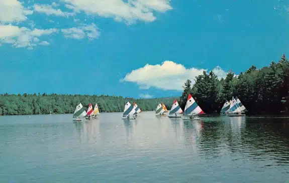 Postcard Sunfish on Pocono Lake Pocono Lake Preserve Pennsylvania USA