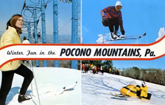 Postcard Winter Fun in the Poconos