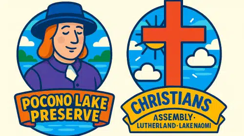 Quakers and Christians Logo3 Mr Local History Project Pocono Preserve and Lake Naomi