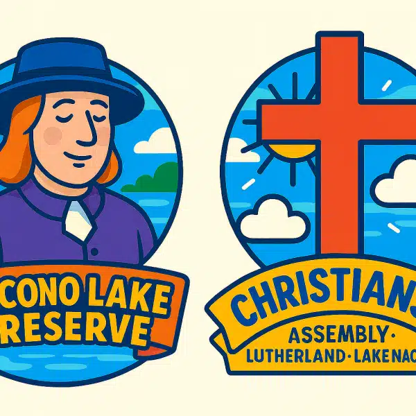 Quakers and Christians Logo3 Mr Local History Project Pocono Preserve and Lake Naomi