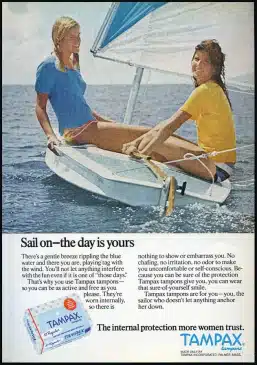 Sail On Tampax Sunfish Ad