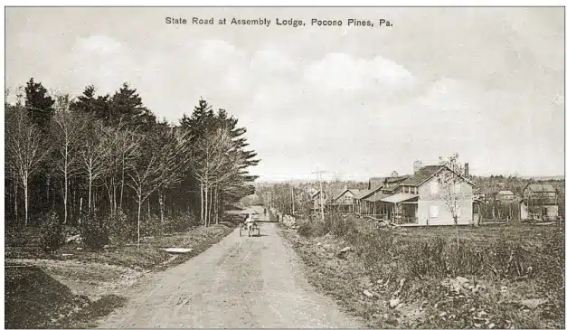 State Road For Assembly Lodge Postcard