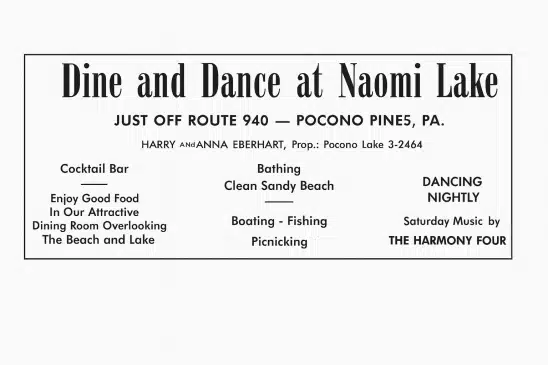 This Week in the Poconos Magazine July 1955 Dancing Restored