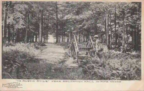 Ye Rustic Stile Recitation Hall Pocono Pines Assembly Monroe County Pennsylvania