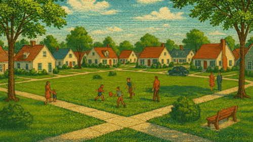 Bernards Commons Postcard Rendering Mr Local History Project