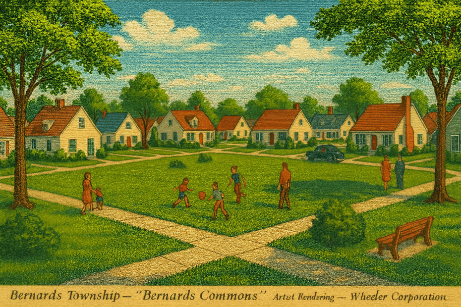Bernards Commons Postcard Rendering Mr Local History Project