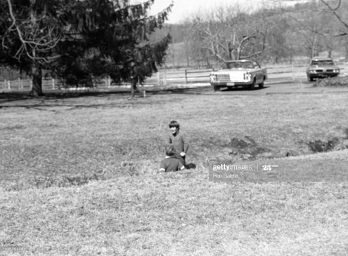 Caroline Kennedy and John F. Kennedy Jr. sighted on March 12 1969 in Peapack New Jersey scaled
