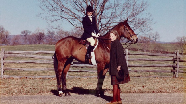 Jackie Kennedy with Bunny Mellon. Mellon would stay by Kennedys side until her death in 1994 at age 64. George Shaffer
