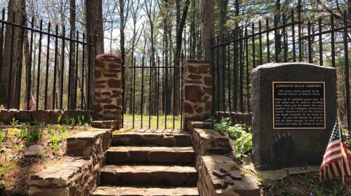 Lamington Black Cemetery NJ   entrance gate