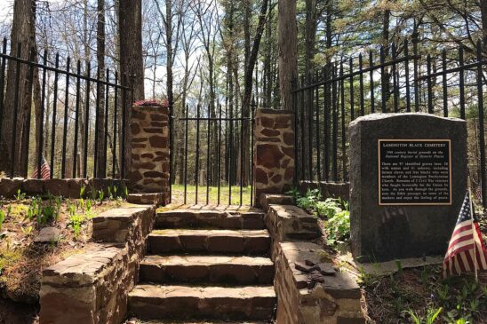 Lamington Black Cemetery NJ   entrance gate