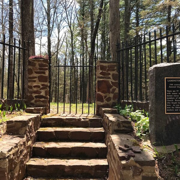 Lamington Black Cemetery NJ   entrance gate