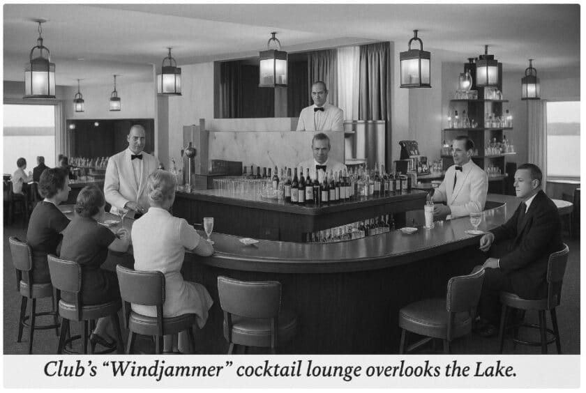 Lake Naomi Club Windjammer Bar c.late 1960s