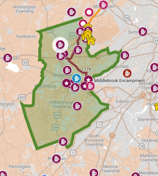 Map Rev War Troops and Taverns Interactive Map Mr Local History