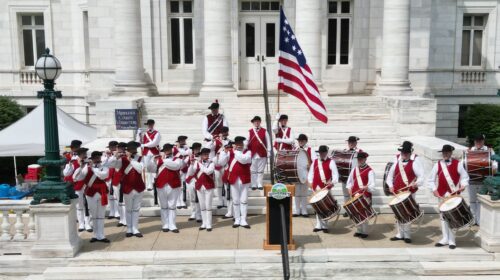 Middlesex Fife and Drum Banner Mr Local History