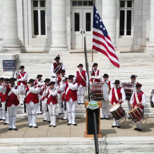 Middlesex Fife and Drum Banner Mr Local History