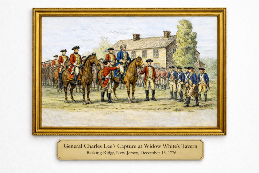 Capture of General Lee at 10am at Whites Tavern Rendering MLH Framed2