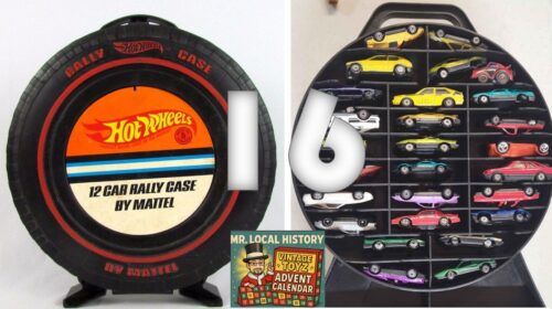 Mr Local History Advent Vintage Toys 16 Hot wheels case and cars