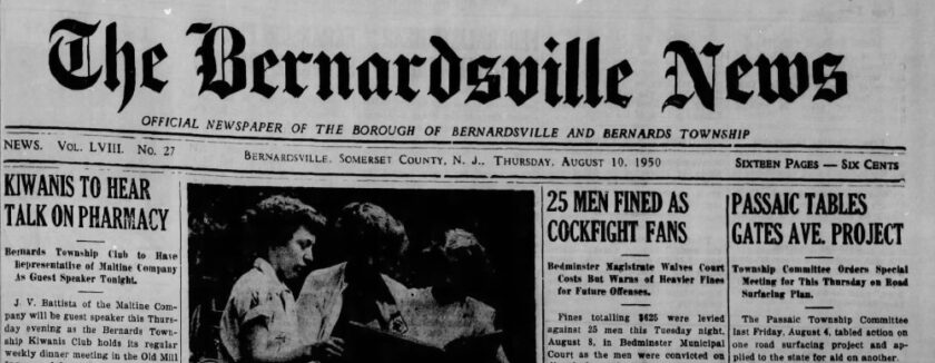 1950 Banner Cockfight