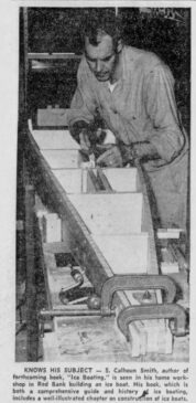 1962 NJ Iceboating S Calhoun Smith author of Ice Boating Jan 7 CNJ Home News