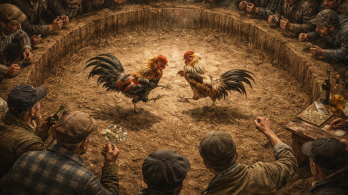 Cockfighting Banner Mr Local History Research