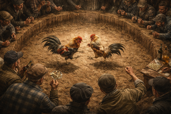 Cockfighting Banner Mr Local History Research