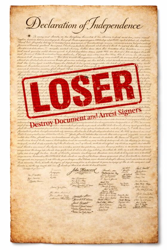 Declaration of Independence Loser Mr Local History