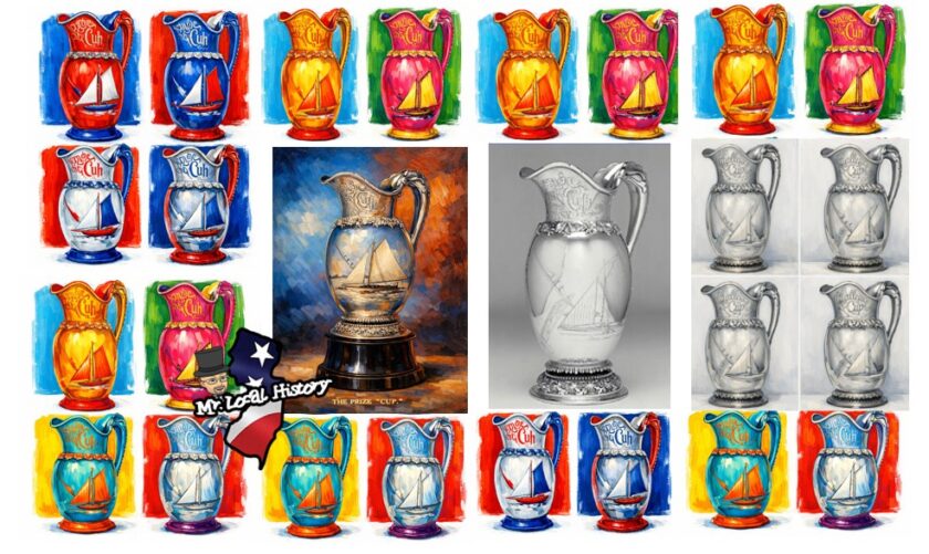 Ice Yachting Challenge Cup Art Mr Local History