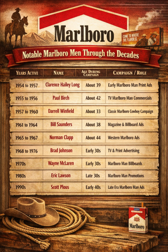 Marlboro Men across the decades Mr Local History