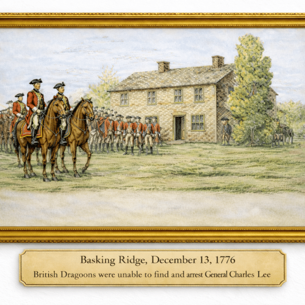 No Capture of General Charles Lee in Basking Ridge Mr Local History