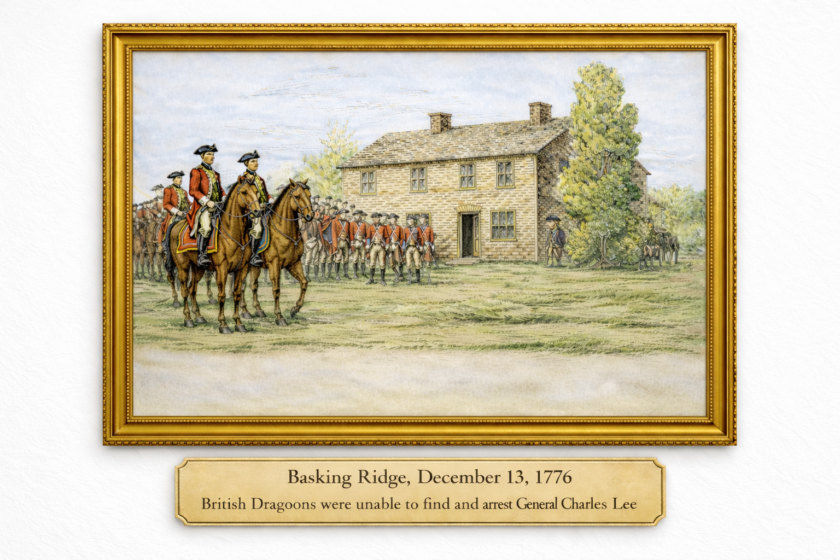 No Capture of General Charles Lee in Basking Ridge Mr Local History