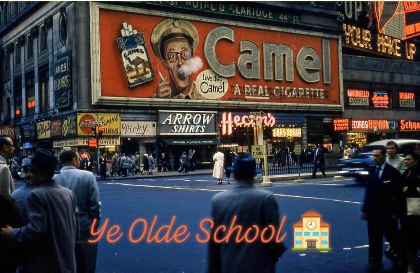 Yee Old School Camel Times Square