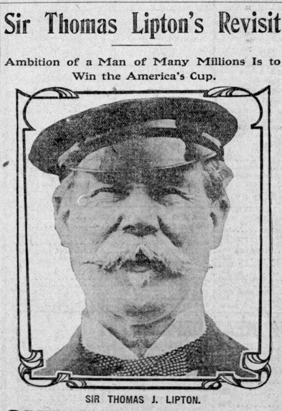 1909 Sir Thomas Lipton Courier News Nov 12
