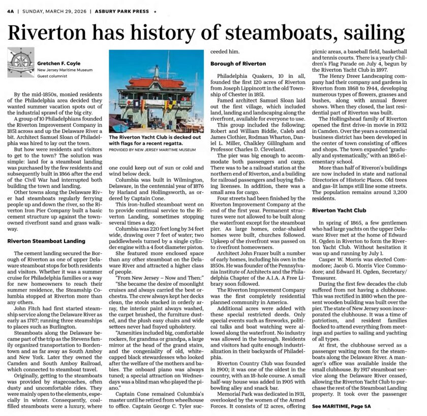 2026 Riverton Yacht Club History Asbury Park Press Mar 29 pt 1