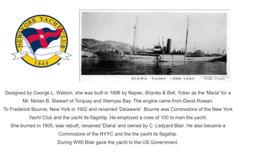 Blair Yacht New York Yacht Club Mr local History Project