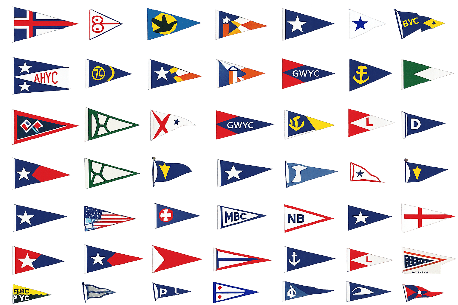 Burgees New Jersey Yacht Clubs Mr Local History
