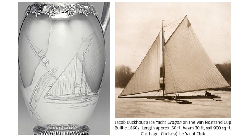 Ice Yacht Dragon on Van Nostrand Cup Mr Local History