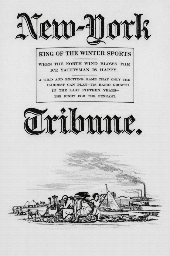 NY Tribune 1898 Ice Boating