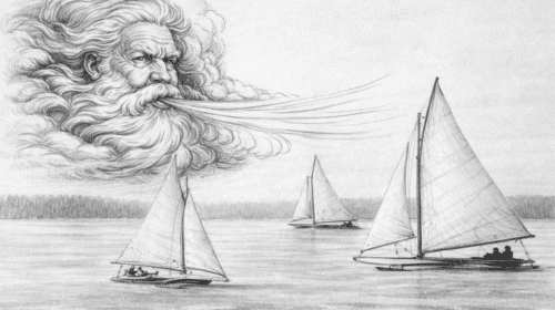 Old Man Winter Blows for Ice Yachts Mr Local History