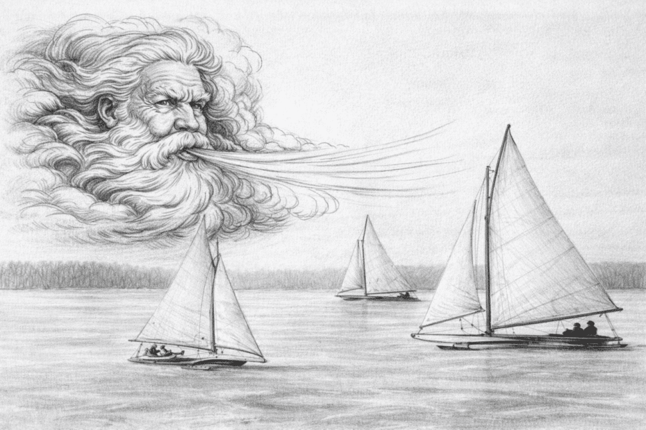Old Man Winter Blows for Ice Yachts Mr Local History