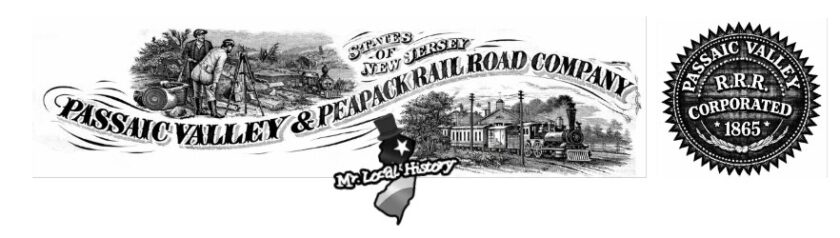 Passaic Valley Railroad Company1 Mr Local History Project