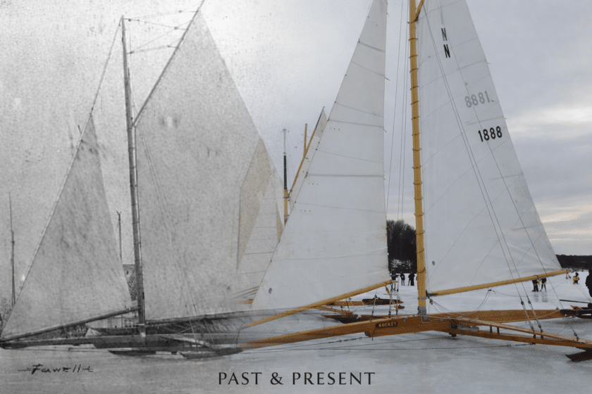 Past and Present The Rocket Ice Yacht Mr Local History